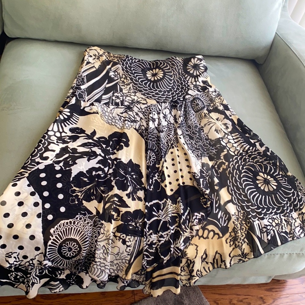 Designer flower print skirt